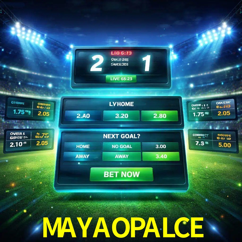 Vista de apuestas en vivo MAYAOPALCE durante un partido en curso