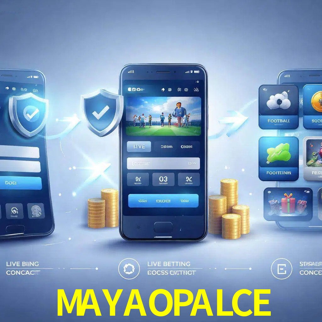 Pasos de acceso a la app MAYAOPALCE en pantalla de teléfono móvil